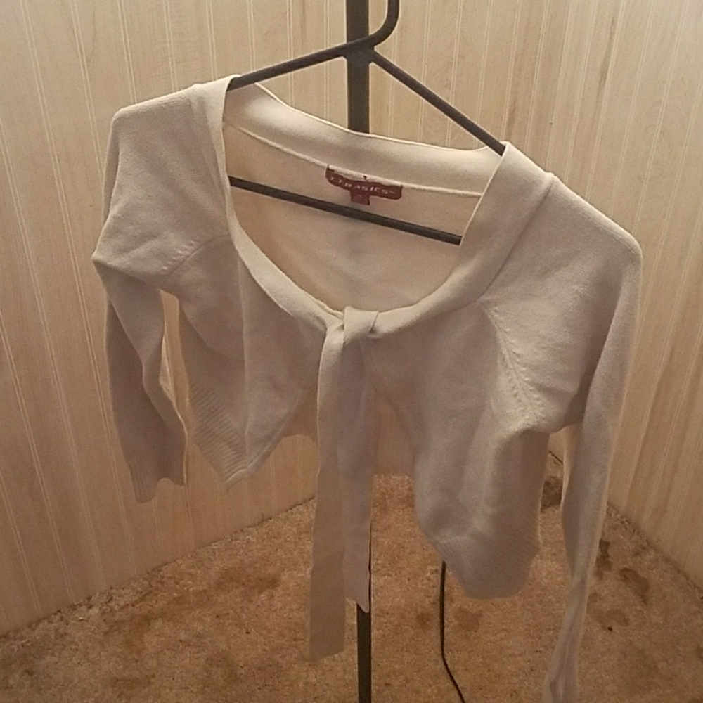 J.J. Basics White Cover Top